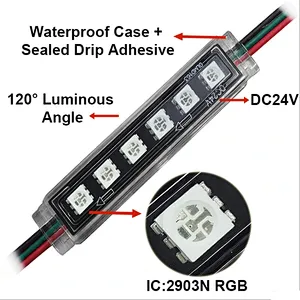 DC24V Intelligent Control Outdoor Waterproof RGB LED Module Light